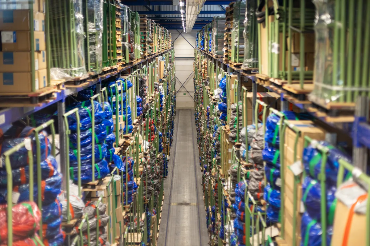 Tyres in Schwalbe distribution centre
